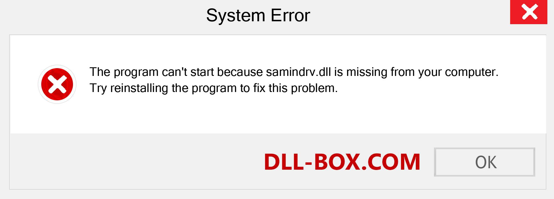  samindrv.dll file is missing?. Download for Windows 7, 8, 10 - Fix  samindrv dll Missing Error on Windows, photos, images